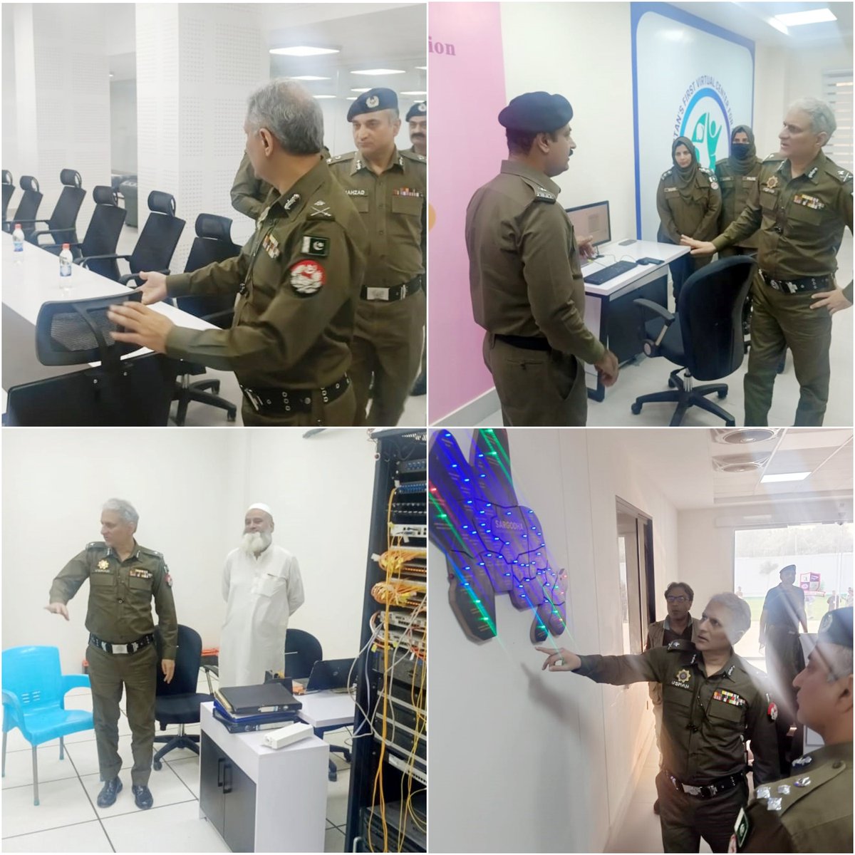 آئی جی پنجاب ڈاکٹر عثمان انور کا سرگودھا کا دورہ
آر پی او سرگودھا محمد شہزاد آصف خان، ڈی پی او سرگودھا صہیب اشرف، ایس پی سپیشل برانچ ملک محمد عثمان، ایس پی آپریشن سیف سٹی عامر مشتاق سمیت سینئر افسران موقع پر موجود، آر پی او سرگودھا نے آئی جی پنجاب کو سیف سٹیز سرگودھا کی کارکردگی،