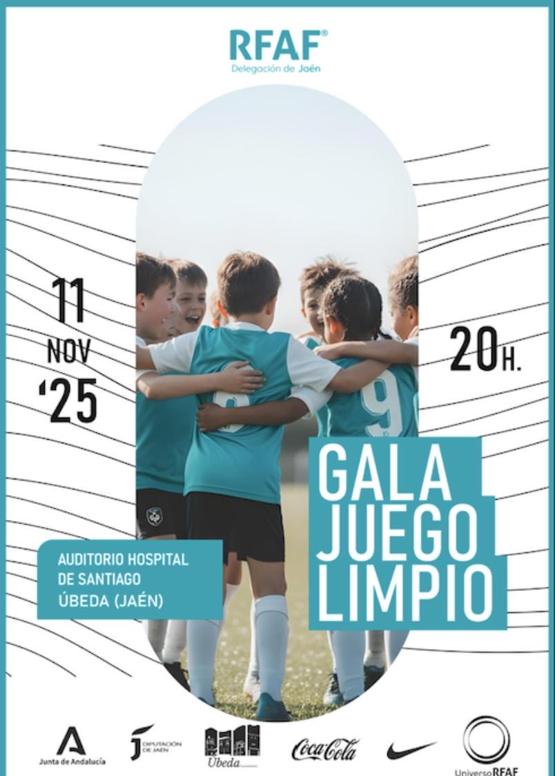 🆓⚽️✨| GALA JUEGO LIMPIO 2025

🗓 Viernes 11 de noviembre 2025

⏰ 20:00h

📍AUDITORIO HOSPITAL DE SANTIAGO (ÚBEDA)

🌟Celebramos el valor del respeto en el fútbol.

<a href="/aytoubeda/">Ayuntamiento Úbeda</a>