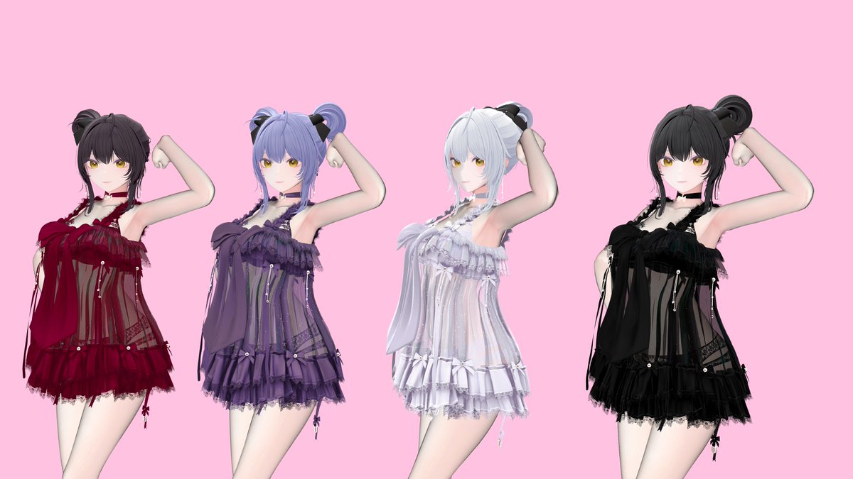 APIN SHOP さんの「Odango Ponytail」がとても素敵でした✨
「Odango Ponytail」だけで、ポニーテールはもちろん、ツインテール、サイドテール、お団子ヘアーが可能！
カラーバリエーションも豊富！

いろいろ楽しめて、とてもお得🎉

#ぽにすた #VRChatPhotos