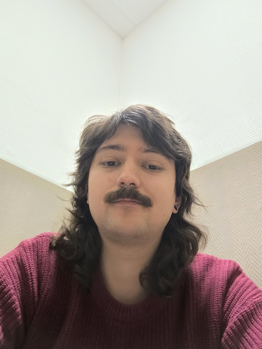 лохматый, с ровными усами