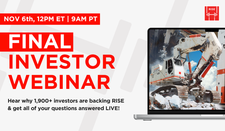 RiseRobotics's tweet image. We’re entering the final stretch of our community investment round, to celebrate, we’re hosting one final live investor webinar next Thursday to share what’s next and answer your last questions.

🎟️ Register here: hubs.ly/Q03QW6hx0