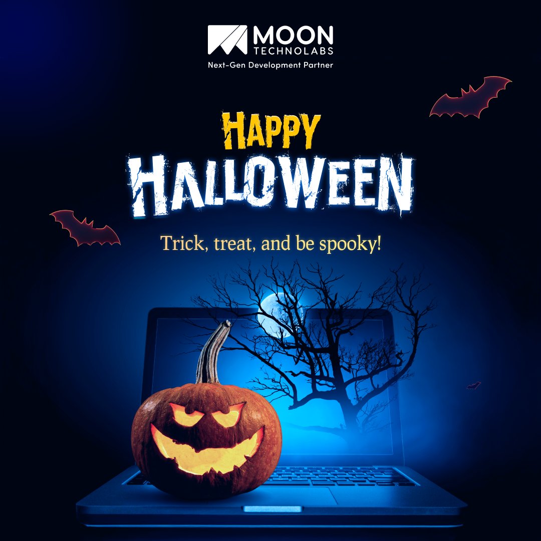 moontechnolabs's tweet image. Of course. It’s the day to trick, treat, and be spooky! But hey, we’re spooking up innovation this Halloween at Moon Technolabs! 🎃

Wishing you a hauntingly fun Halloween! 👻
.
.
.
#MoonTechnolabs #HappyHalloween #SpookySeason #Halloween2025 #TrickOrTreat #OfficeHalloween…