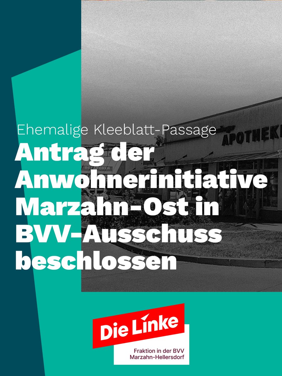 Antrag der Anwohnerinitiative Marzahn-Ost in BVV-Stadtentwicklungsausschuss beschlossen

linksfraktion-marzahn-hellersdorf.de/aktuelles/aktu…

#mahe #bvvmahe