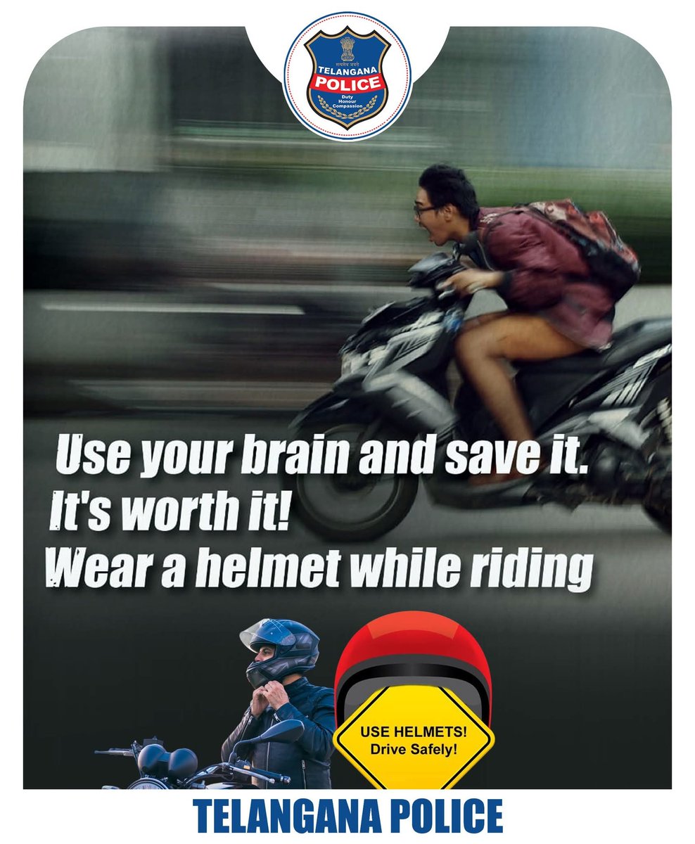 Numbers don’t lie.
A simple helmet can reduce head injury risk by 70%.

Let’s make helmet-wearing a habit, not an option.
#RoadSafety #StayProtected