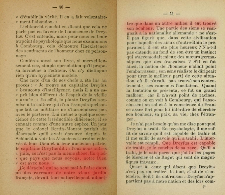 Valérie Boyer, sénatrice LR, cite le nationaliste Barrès à propos du "déraciné", qui dans "Ce que j'ai vu à Rennes" (1904), est une expression qui vise directement les juifs et Dreyfus.

Cette attaque antisémitique contre <a href="/YaelBRAUNPIVET/">Yaël Braun-Pivet</a> au sein du Sénat doit être sanctionnée.