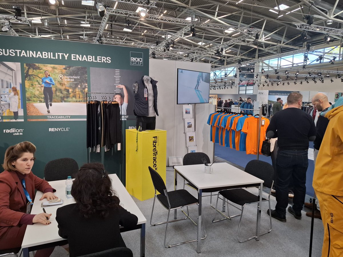 RadiciGroup's tweet image. Second day at #PerformanceDays
At booth U05, #RadiciGroup #AdvancedTextileSolutions presents its #traceability project — a mixed physical &amp;amp; digital solution that lets the end user discover the real journey of each garment.
Transparency, reliability &amp;amp; innovation in every fibre.