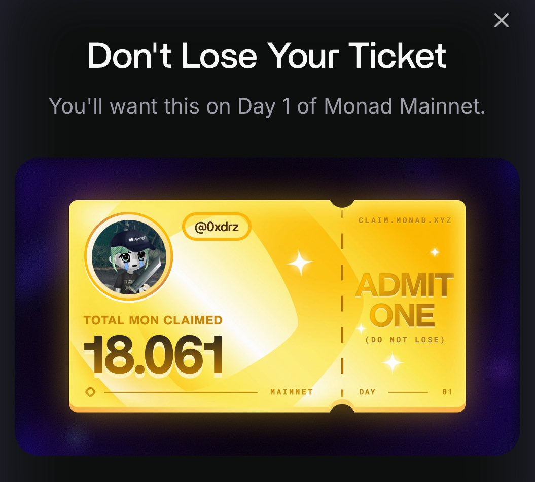 Always grateful for the unexpected money I receive online.

I'll be trying out <a href="/monad/">Monad</a> at launch.

Tks $MON