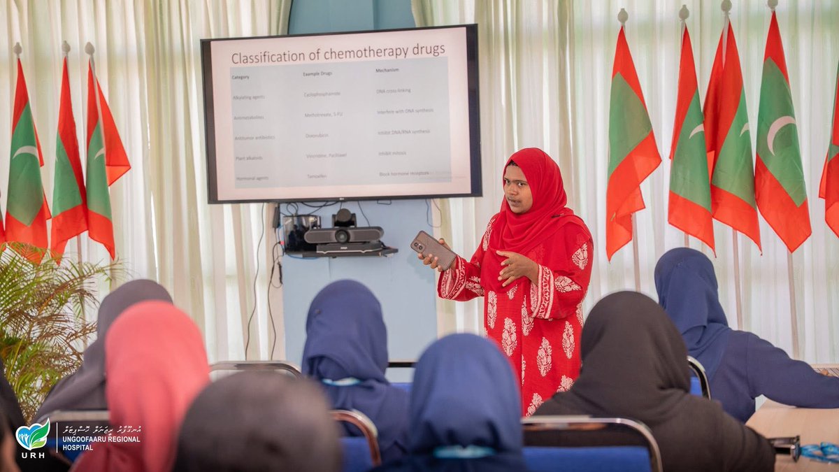 urh_mv's tweet photo. Empowering nurses, enhancing care!
Our nursing team successfully completed a CME session on Chemotherapy as we prepare to launch this vital service for our patients.
The session was conducted by RN Zayana and SRN Azlifa, who recently completed specialized training in chemotherapy https://t.co/3JPERxBsZe