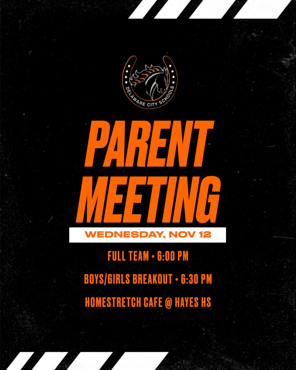 Mark your calendars. It is important that every athlete has at least 1 parent show up for this. There are several changes this year, and we want to make sure that everyone know what to expect. Can't wait to see you there.