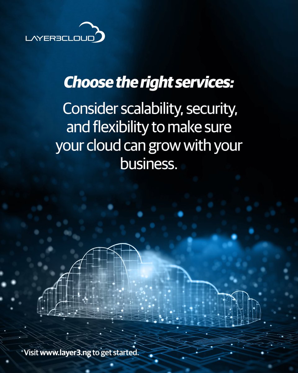 Layer3cloudN's tweet image. Plan smarter with Layer3Cloud — secure, scalable, and built for growth.
 Learn more at layer3.cloud
 #Layer3Cloud #CloudStrategy #SecureScalableSimple