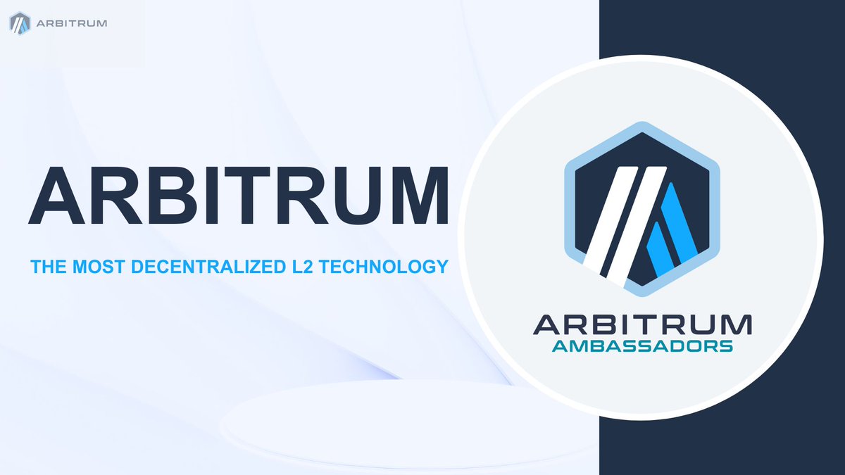 Dablendo01's tweet image. So, What Does It Really Mean to Be an @arbitrum Ambassador?

Great question, and one I think more people should ask.

The @arbitrum Ambassador role isn&apos;t just about waving a flag for a protocol. 

It’s about amplifying the mission of #Decentralization, educating new users, and…