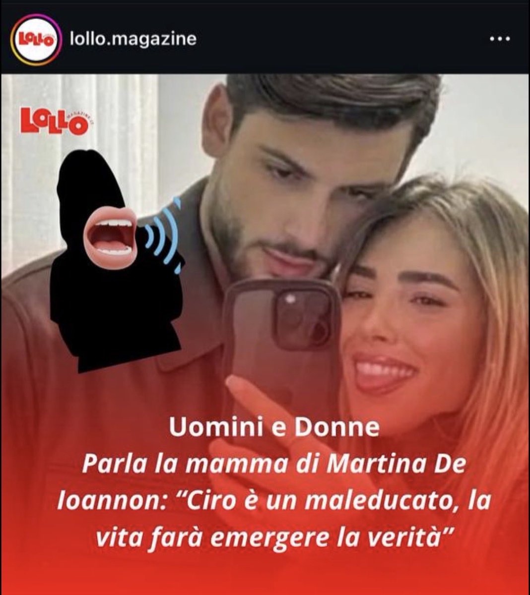 quest’altra sta messa peggio della figlia: ciro maleducato? e la figlia che parla di ciro come maiale tolto dal fango (più i vari like contro la famiglia di ciro) cos’è? una cessa punto