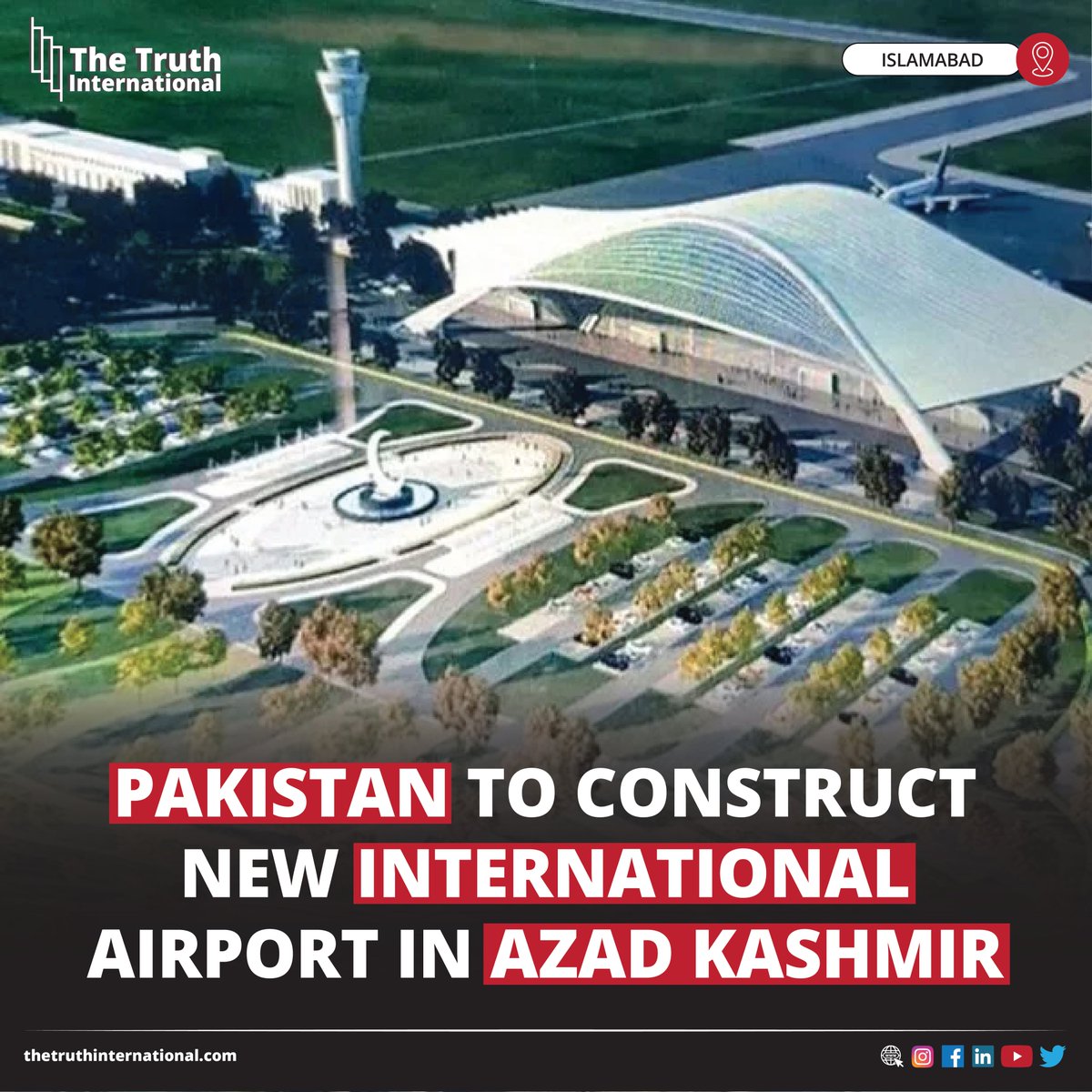 ttimagazine's tweet image. Pakistan to Construct New International Airport in Azad Kashmir

Details:
thetruthinternational.com/pakistan-to-co…

#Pakistan #Construct #New #InternationalAirport #AzadKashmir #Airport #International #AJK #Islamabd #Departure #Arrival