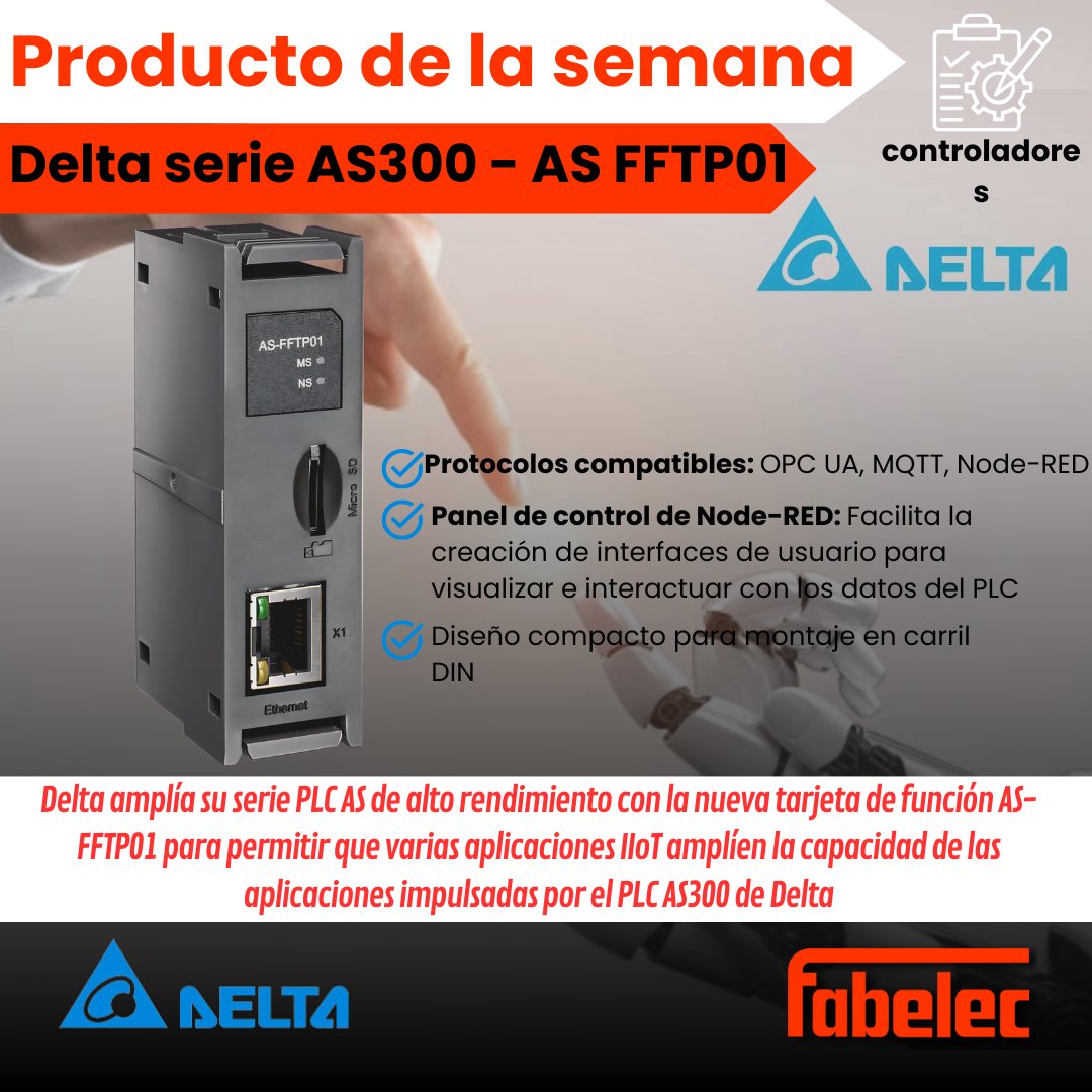 Fabelec's tweet photo. Esta semana queremos destacar la serie AS300 de la marca Delta.

Encuéntralos en https://t.co/1jsN75EN0k junto a nuestra gran gama de productos .

 #automatizacion industrial
 #innovacion industrial
 #soluciones industriales https://t.co/INYrJ3Xe4N