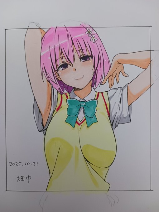 アナログ練習でモモちゃん

コピックめっちゃ滲むスケッチブックで描いちゃった…… 