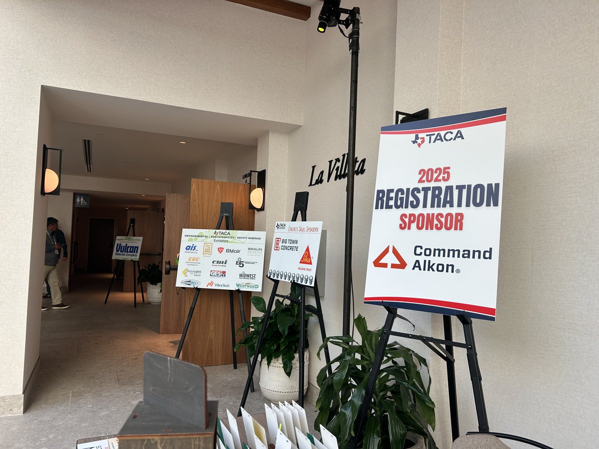 🎉#ESSS25 Has Officially Kicked Off!

We’re excited to welcome members, speakers, and industry partners for two days dedicated to advancing safety, sustainability, and innovation across Texas.

Thank you to our Presenting Sponsor, <a href="/HOLT_CAT/">HOLT_CAT</a>👏! <a href="/TACA_Pres/">Andrew S Pinkerton</a>