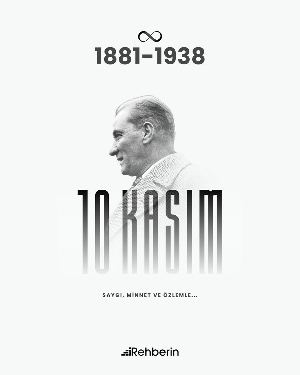 rehberinapp's tweet photo. Başöğretmenimiz ve ebedi rehberimiz Gazi Mustafa Kemal Atatürk'ü saygı, minnet ve özlemle anıyoruz. 

O'nun aydınlattığı akıl ve bilim yolu, en büyük mirasımız. Bu mirası sürdürmek için elimizden geleni yapıyoruz. https://t.co/87MCVrD8fE