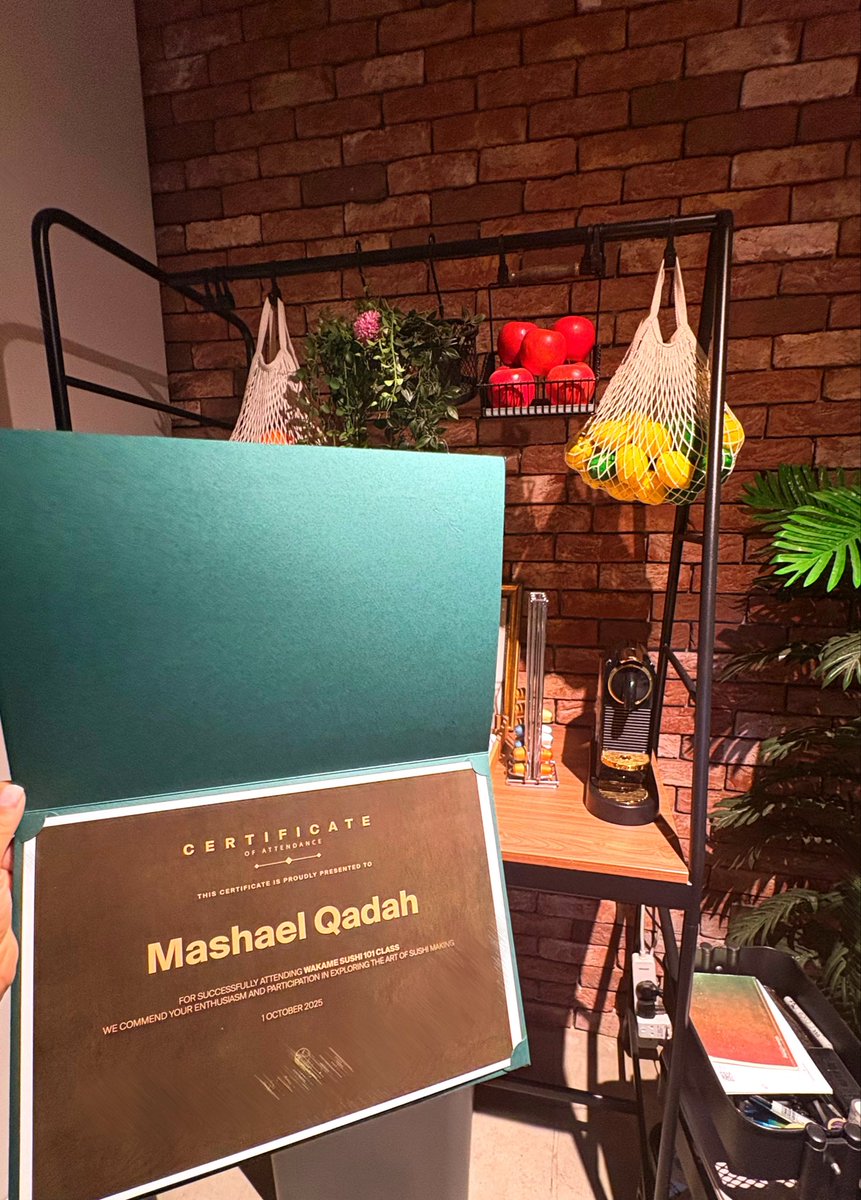 Mashaelhq1's tweet image. Sushi class done right 🍣❤️ Just rolled my first maki like a pro (kind of) 😆🍱
#FoodieMoments #SushiLover #CookingClass