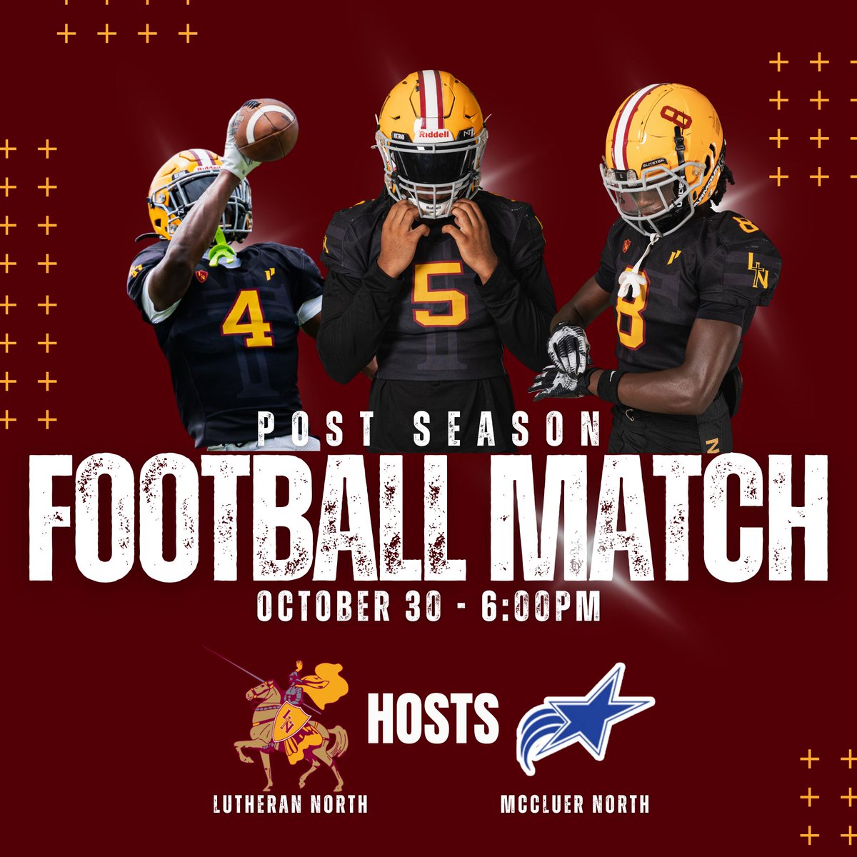 Crusader Football Postseason starts TODAY.

Can't make it to the game? Buy your tickets to stream it live at bit.ly/LNOCT30. Fair warning: because this is the postseason, there is a $10 streaming fee.

Thursday night. 6pm kickoff. 
#CrusaderFootball #Postseason