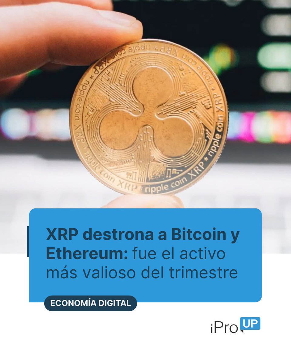 🪙 Ripple (XRP) se consolidó como la criptomoneda más valiosa del tercer  trimestre de 2025. 📲 Encontrá toda la información en  https://t.co/RjUVTtLfRU #Ripple #XRP #Criptomonedas #Bitcoin #Ethereum