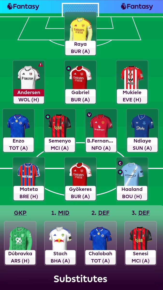 Gameweek 10 Bus Team 🚌

2 FT - 0.1m ITB

Honestly not sure what to do - Tempted to sell Stach + Gyokeres for better performing replacements - Also tempted to upgrade one of my defenders but not sure! What would you do?

#FPL #FPLCommunity #GW10