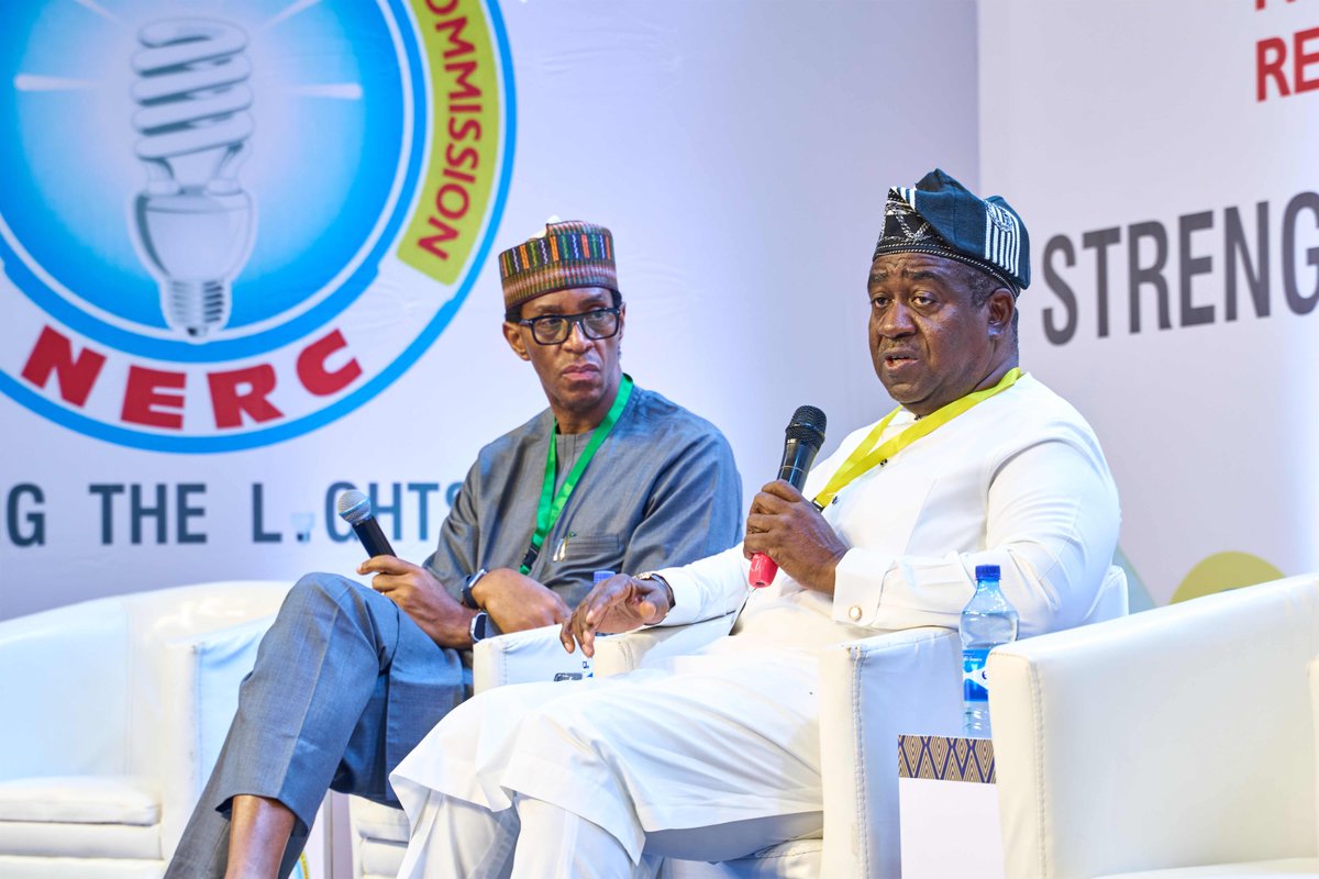 NERCNG's tweet photo. Today’s live Technical Session featured rich and constructive panel discussions reflecting on the past, present, and future of Nigeria’s power sector and the critical role NERC has played over the last two decades.

Past and present Ministers of Power, Senators, former NERC Chairmen and Commissioners, industry players, development partners, and NERC staff came together to celebrate this 20-year milestone. The day was filled with anecdotes, fond reminiscences, and candid reflections, alongside warnings about the consequences of inaction and a collective charge for creativity, innovation, and out-of-the-box thinking.

Engaging discussions and probing questions also explored the way forward for Nigeria’s power sector over the next 20 years.

#NERCat20 #NERC #NESI #Nigeria #Electricity #PowerSector #Anniversary #PanelSession #EventHighlights