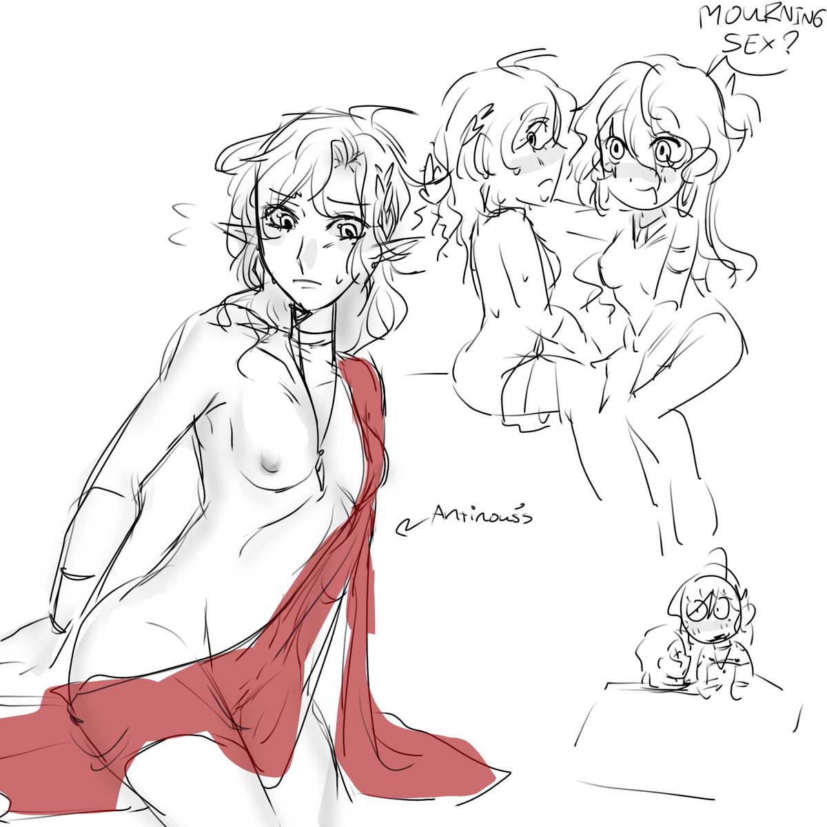 cherfanagoras's tweet photo. haha Antinous you're pregging the princess

#Telemachus &amp; #Antinous design by  @Chaiiikira !!
#sharpwolf https://t.co/S3S3Atq51L