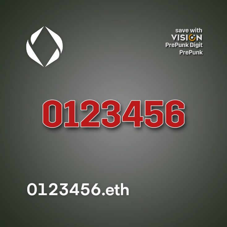 jaestips_eth's tweet image. Want a PrePunk and one of the nicest PrePunk Digit?

This is it...

0123456.eth

Listed on Broken Sea

#prepunk #digits