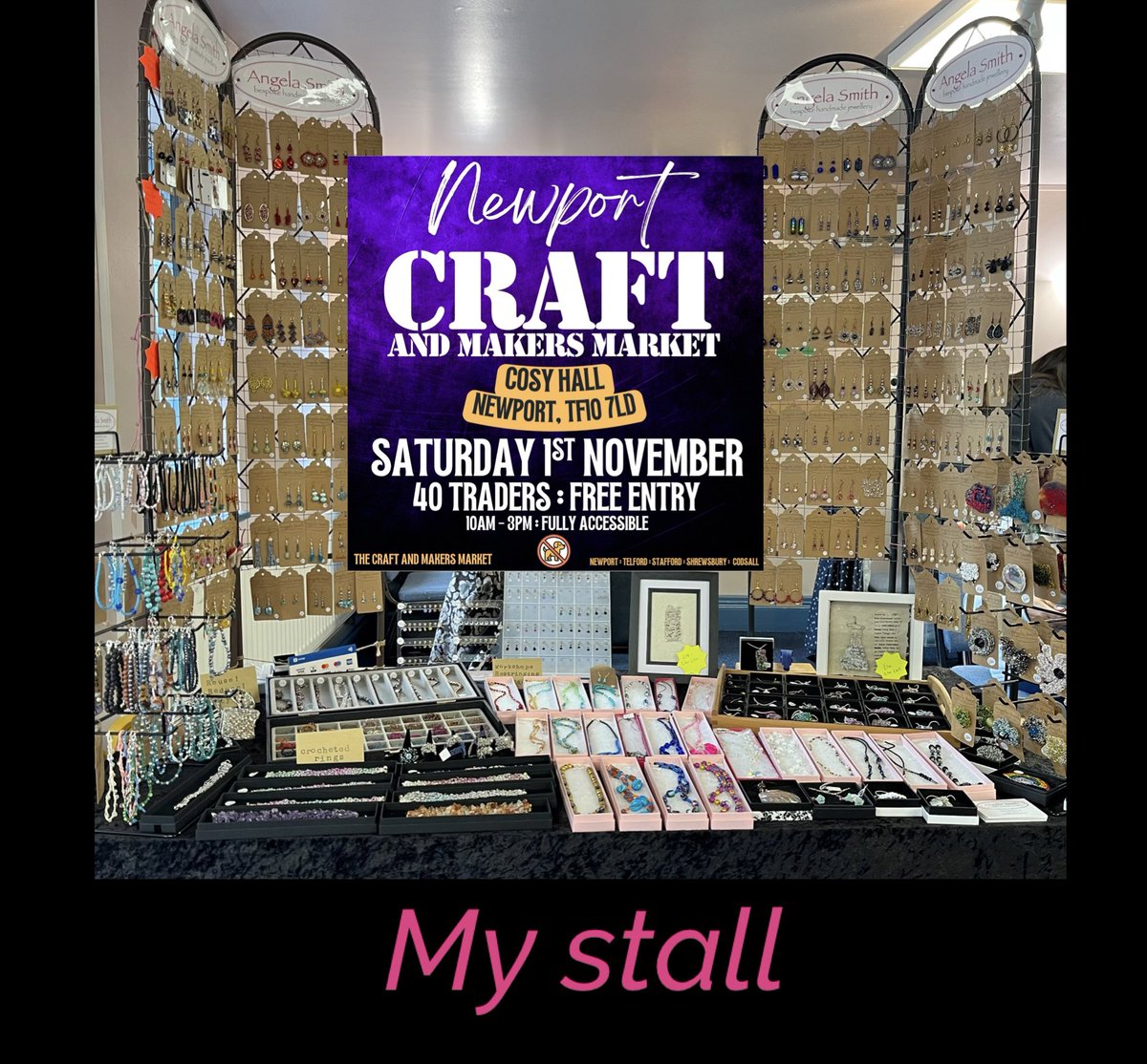 Come and find me with my jewellery on Saturday November 1st at the Cosy Hall in Newport, Shropshire at the Craft and Makers Market