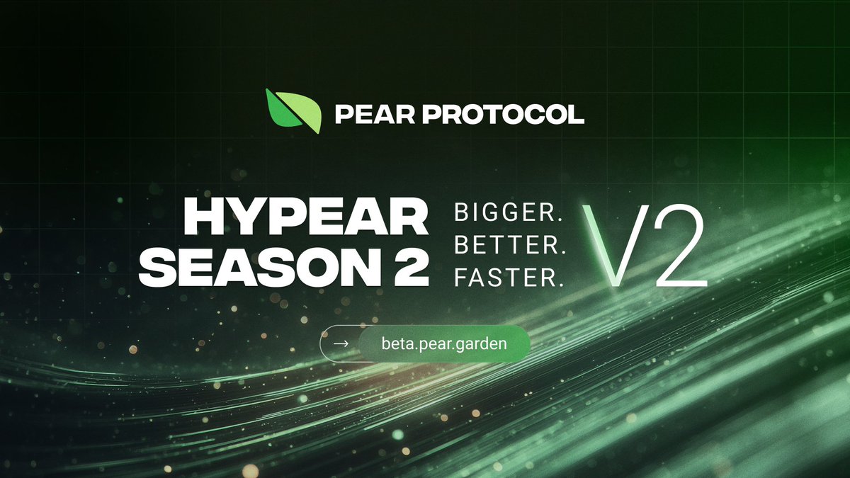 pear_protocol's tweet image. Hypearliquid Season 2 has officially started!

Trade Pairs. Stack Points. Get HYPEd.

Join now, collect points every week and claim your share of up to 6k $HYPE.

How? Find out below. 👇