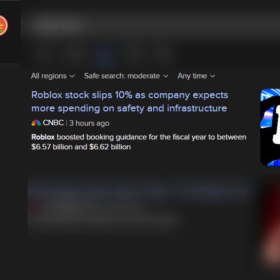 NapsRoblox's tweet image. what the hell
"roblox stock down 10% after company expects more spending on safety" 💀