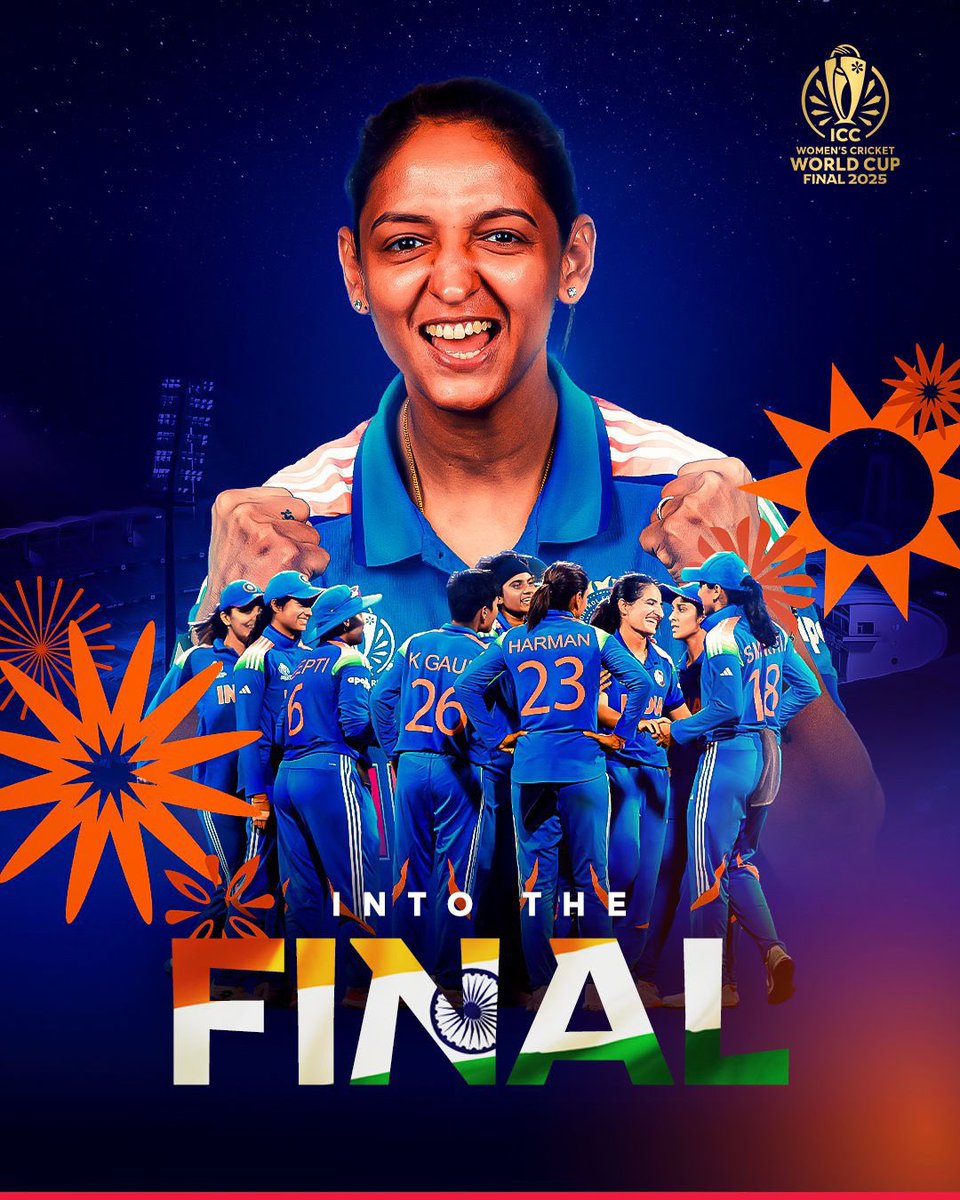 shetty_rishab's tweet image. What a moment for India! 🇮🇳🏏
Our women’s team @BCCIWomen storms into the ICC #WomensWorldCup2025 Final with a thrilling win over Australia! 
A stunning display of determination, unity, and brilliance on the field.
Take a bow, @JemiRodrigues that century was pure class!