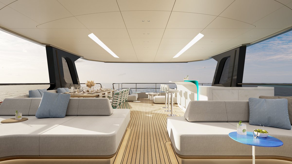 Bering 88 returns with a bold new exterior by Red Yacht Design.

Her renewed silhouette brings a stronger stance and refined character while preserving the essence of an ocean-going explorer. 

#BeringYachts #Bering88 #RedYachtDesign #ExplorerYacht #SuperyachtDesign