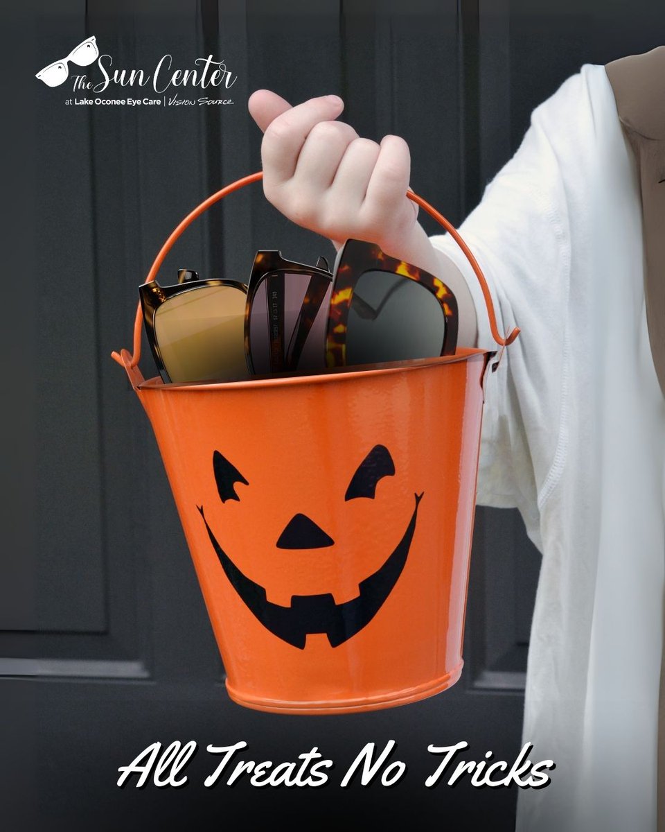 LakeOconeeEyes's tweet image. Protect your eyes and look stylish this Halloween. 🍬🕶️

Check out our Sun Center sunglasses today.

#LakeOconeeEyeCare #SunCenter #UVProtection
