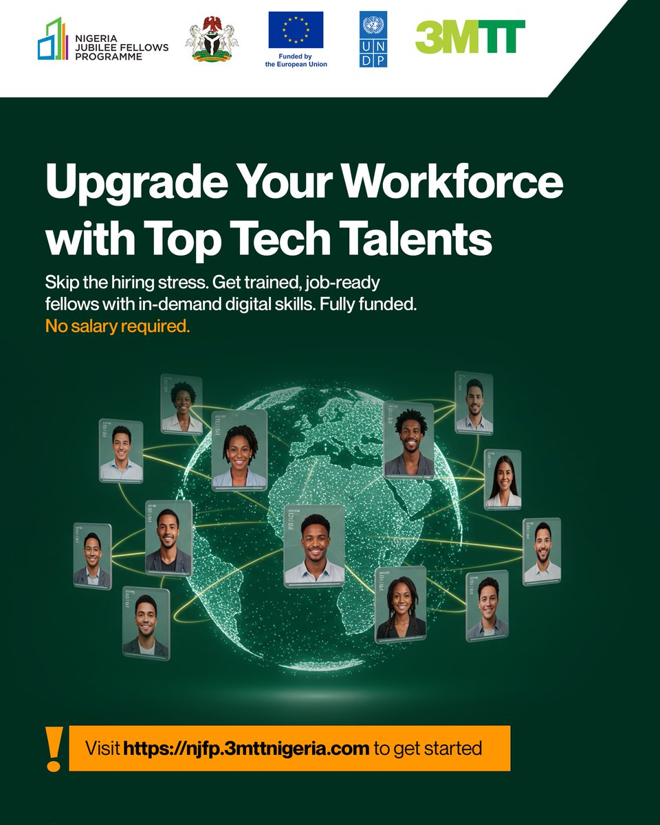 Nigeria’s digital economy grows when opportunity meets talent — and we’re creating new pathways for both to connect. Through the 3MTT × NJFP Placement Initiative, we’re linking trained, job-ready digital fellows with organisations that are driving innovation, growth, and