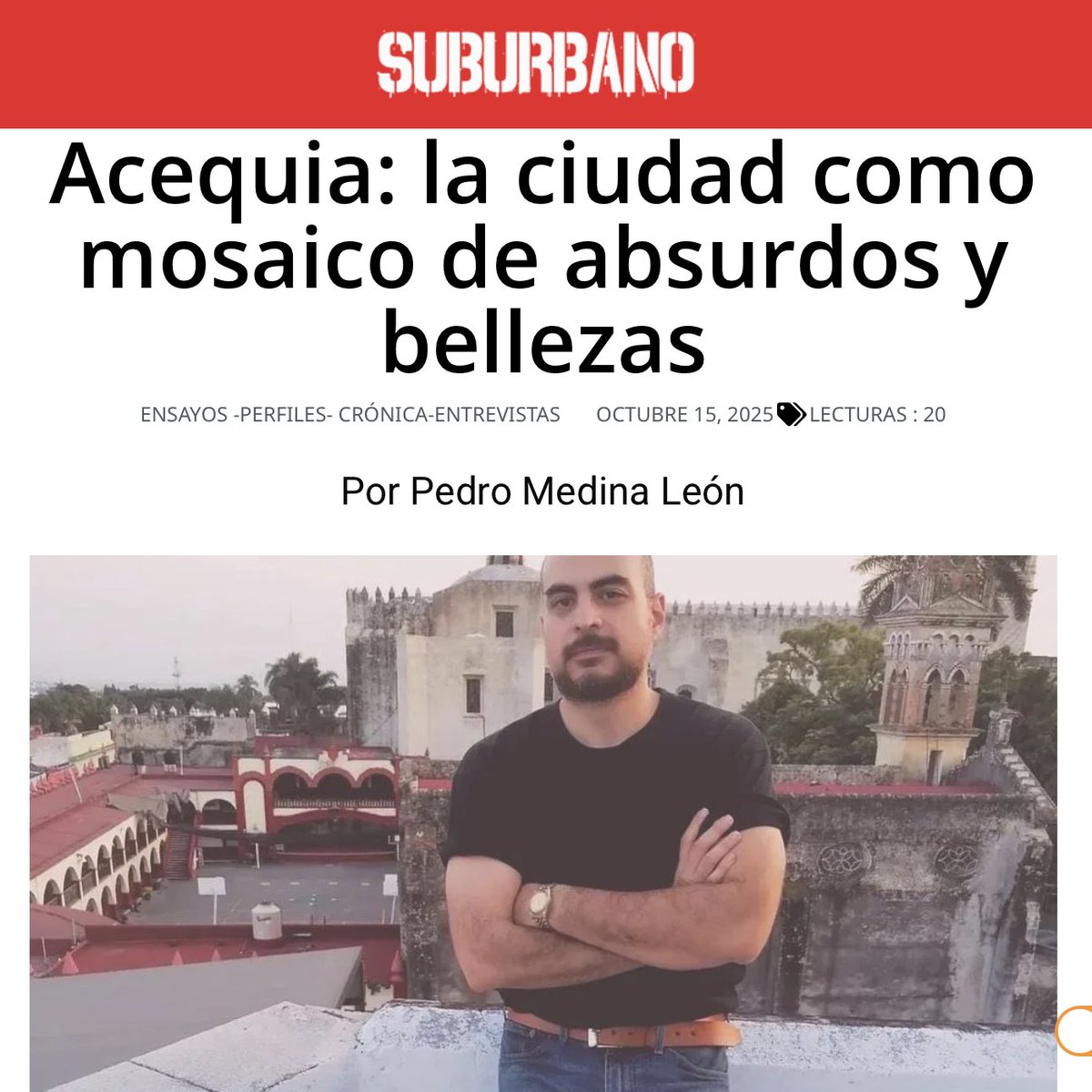 En Acequia, el escritor Amaury Colmenares convierte a Cuernavaca en un escenario vivo, casi en un personaje más. En esta entrevista, Colmenares comparte las motivaciones y procesos detrás de la obra, la manera en que construyó su mosaico de voces.
🖥️ shre.ink/oxBX