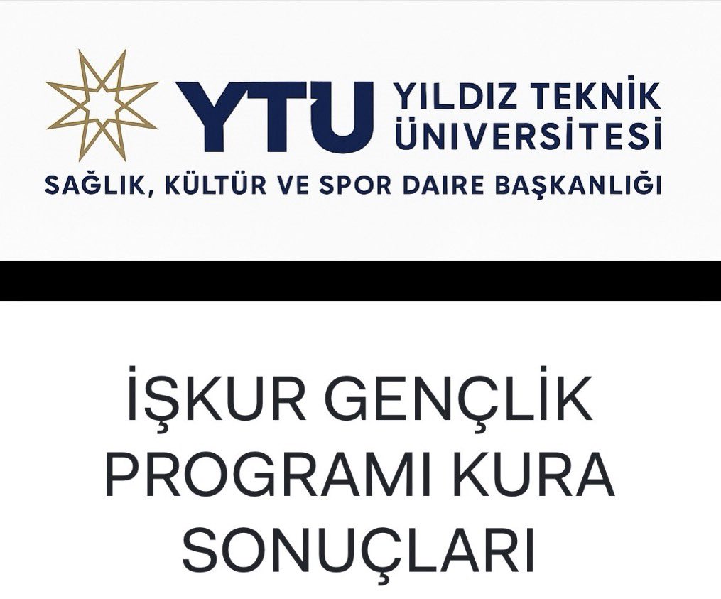 YTÜ Sağlık, Kültür ve Spor Daire Başkanlığı tweet media