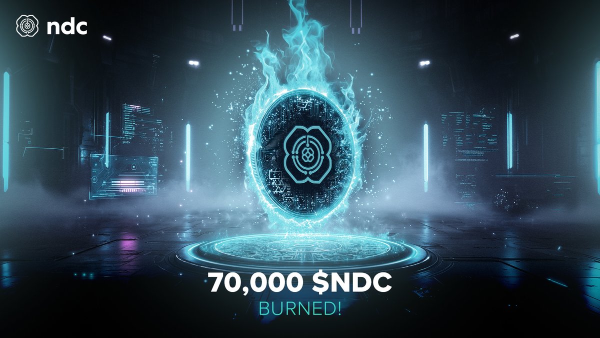 NDC_Token's tweet photo. Final Burn of the $NDC!
The #burn is done: 70,000 more $NDC gone for good. That’s 490,000 $NDC burned in total. 🏆

We’re ending the event with purpose and precision: Less supply, more power.

🔗 Burn Link: https://t.co/cJd4YpXUjE