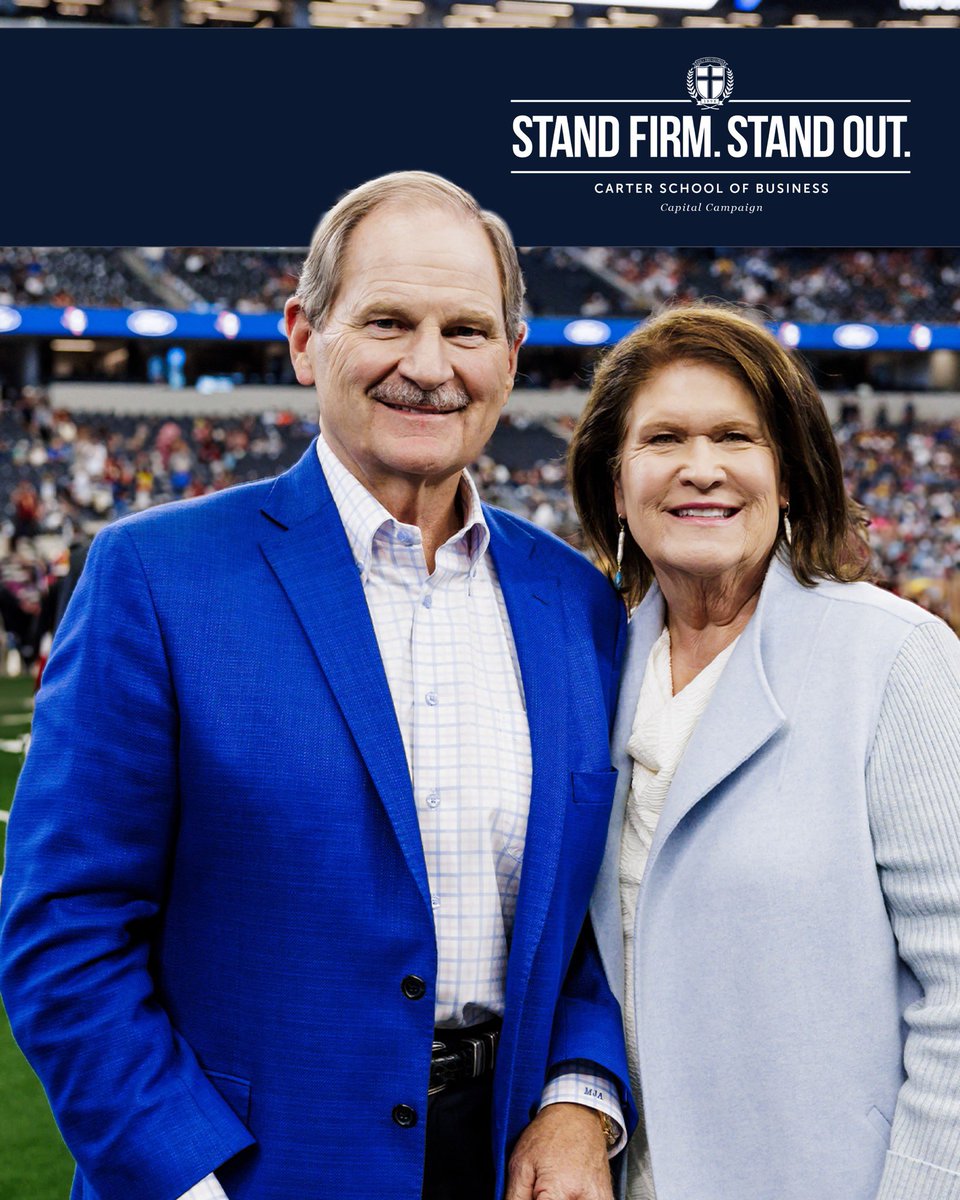 DBU is honored to announce a transformational $2.4 million gift from Jay and Jenny Allison of Frisco, Texas, to the Don and Linda Carter School of Business. This remarkable investment in DBU’s STAND FIRM. STAND OUT. To read more, visit dbu.edu/news/2025/10/d…