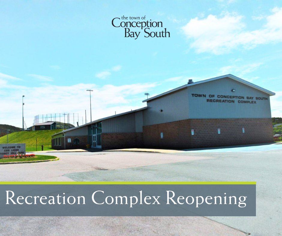 🏊 The Town of Conception Bay South is pleased to announce that the CBS Recreation Complex will reopen to the public on Saturday, November 1, 2025.

Details: conceptionbaysouth.ca/recreation-com…