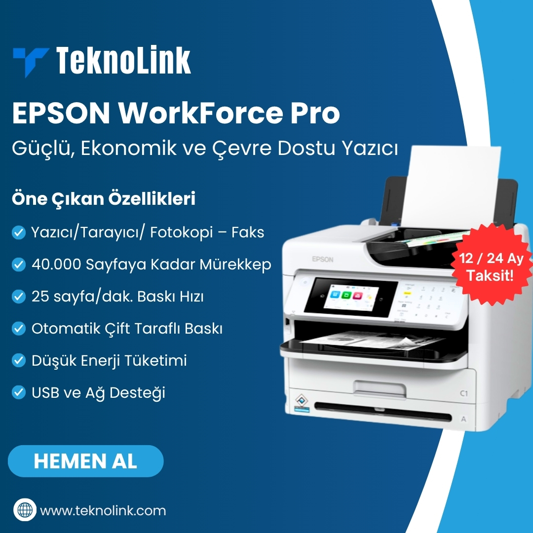 Teknolinktr's tweet image. Ofisinizin temposuna ayak uyduran güçlü yazıcı!
Daha az enerji, daha çok verim
Hızlı baskı, yüksek performans
Çevre dostu ve ekonomik çözüm

Teknolink güvencesiyle ofisinizde profesyonelliği yakalayın!

#TeknoLink #Epson #WorkForcePro #Yazıcı #OfisTeknolojileri #Printer