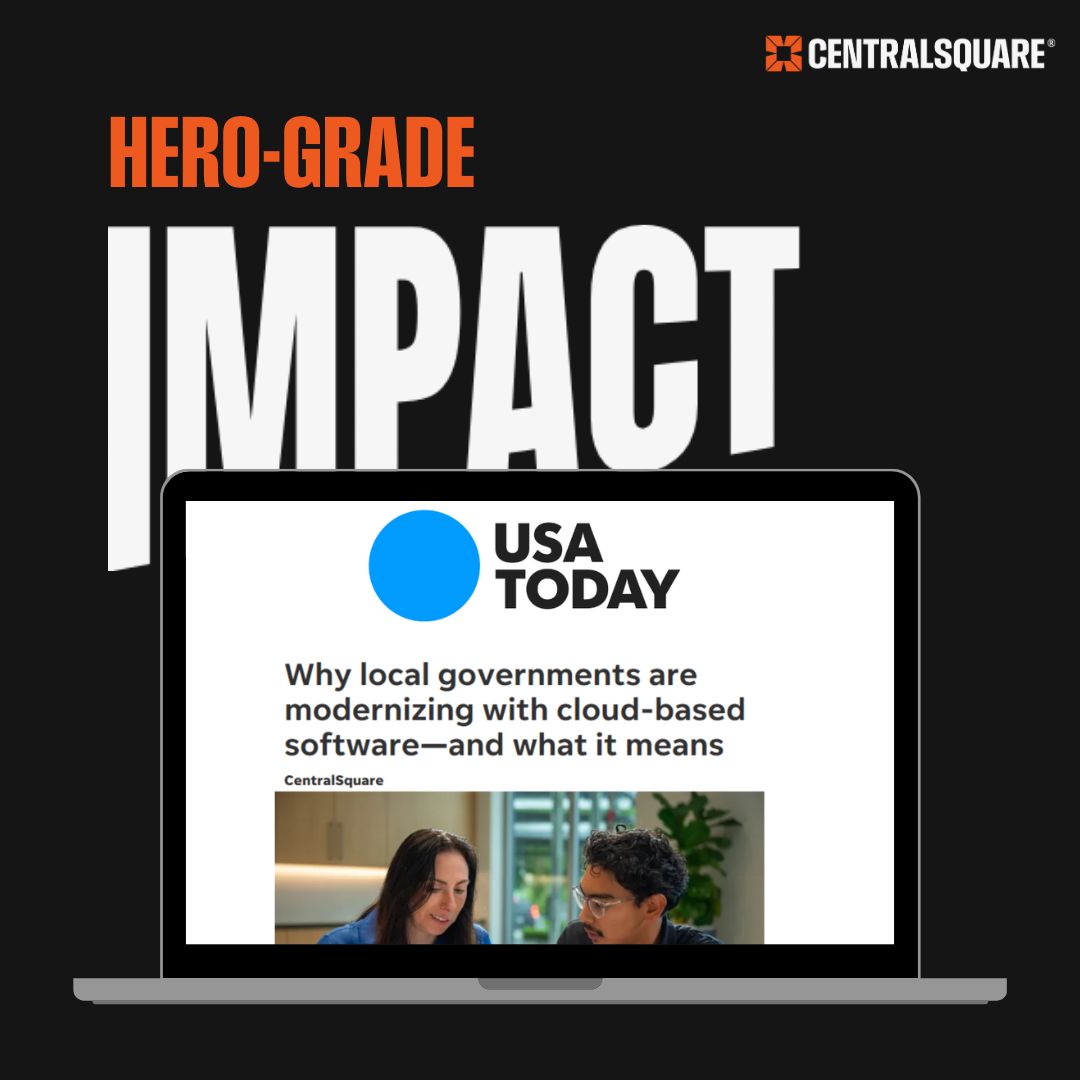CentralSqTech's tweet image. In USA TODAY, we were proud to share the real-world experiences of our Hero-Grade customers — leaders who are moving critical public safety and government systems to the cloud to better protect and serve their communities. Read on here: lnkd.in/e_xu9JKE