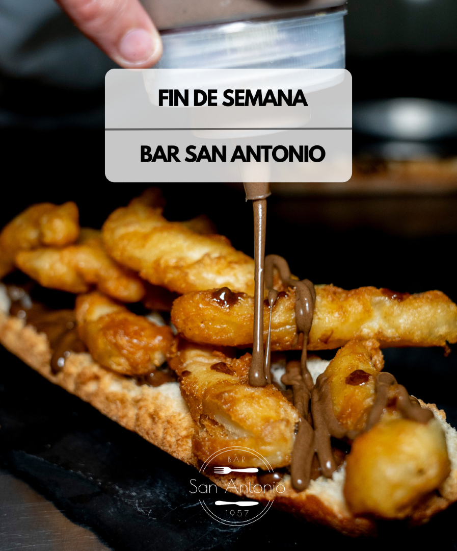 Disfruta del fin de semana en Bar San Antonio

🥐 Desayunos
🍳 Almuerzos
🦐 Vermut
🍻 Pinchos
🍔🍕🍟 Carta de hamburguesas, pizzas, raciones... (durante todo el fin de semana)
🍖🥘 Asados y Paellas (*Obligatorio encargar con un día de antelación)

#Fitero #BarSanAntonio