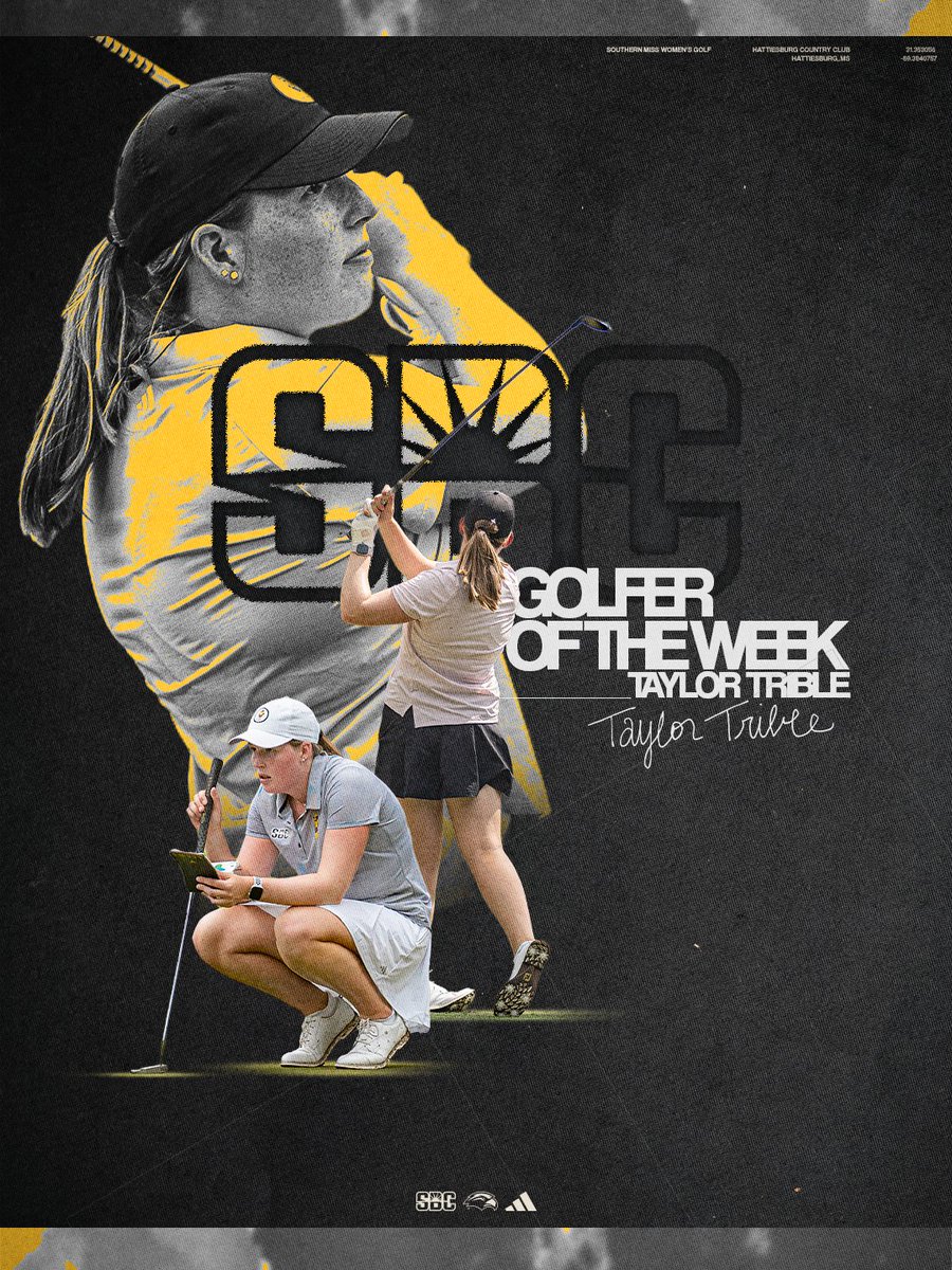 Best in the Belt 🔥

Taylor Trible has been named the <a href="/SunBelt/">Sun Belt</a> Golfer of the Week

<a href="/TaylorTrible/">Taylor Trible</a> | #SMTTT