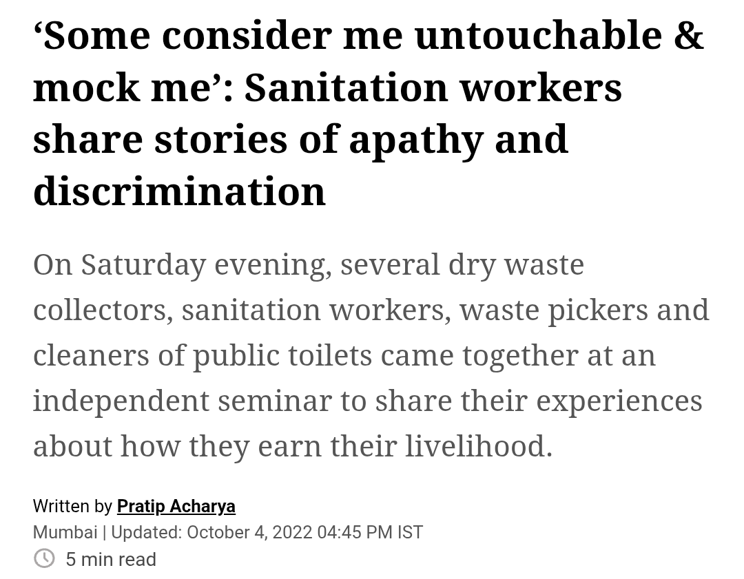 MCKILUMINATI69's tweet image. in india the struggle of sanitation workers