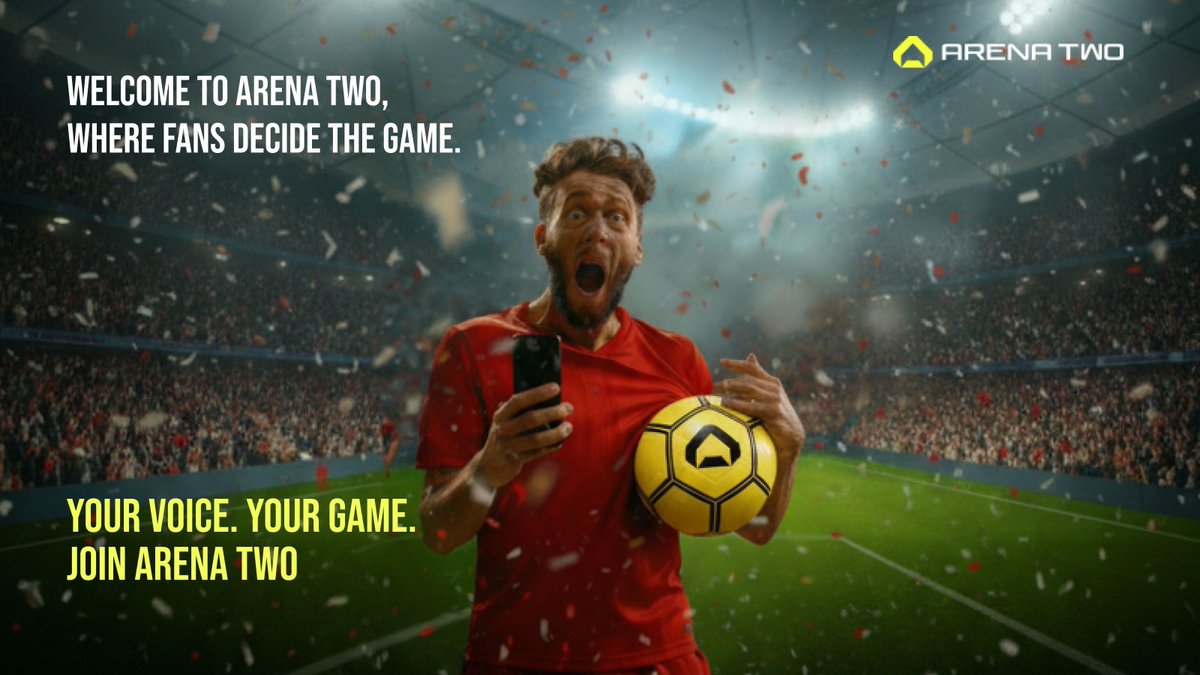 arenatwoX's tweet image. Ever wished your voice mattered? 

Welcome to Arena Two!
🔥The world’s first interactive sports arena powered by blockchain.
🔥Fans don’t just watch… they play, vote, and earn.
🔥The future of football is in your hands. 

Join Arena TWO 🔥arenatwo.com/en/member

#Arenatwo…