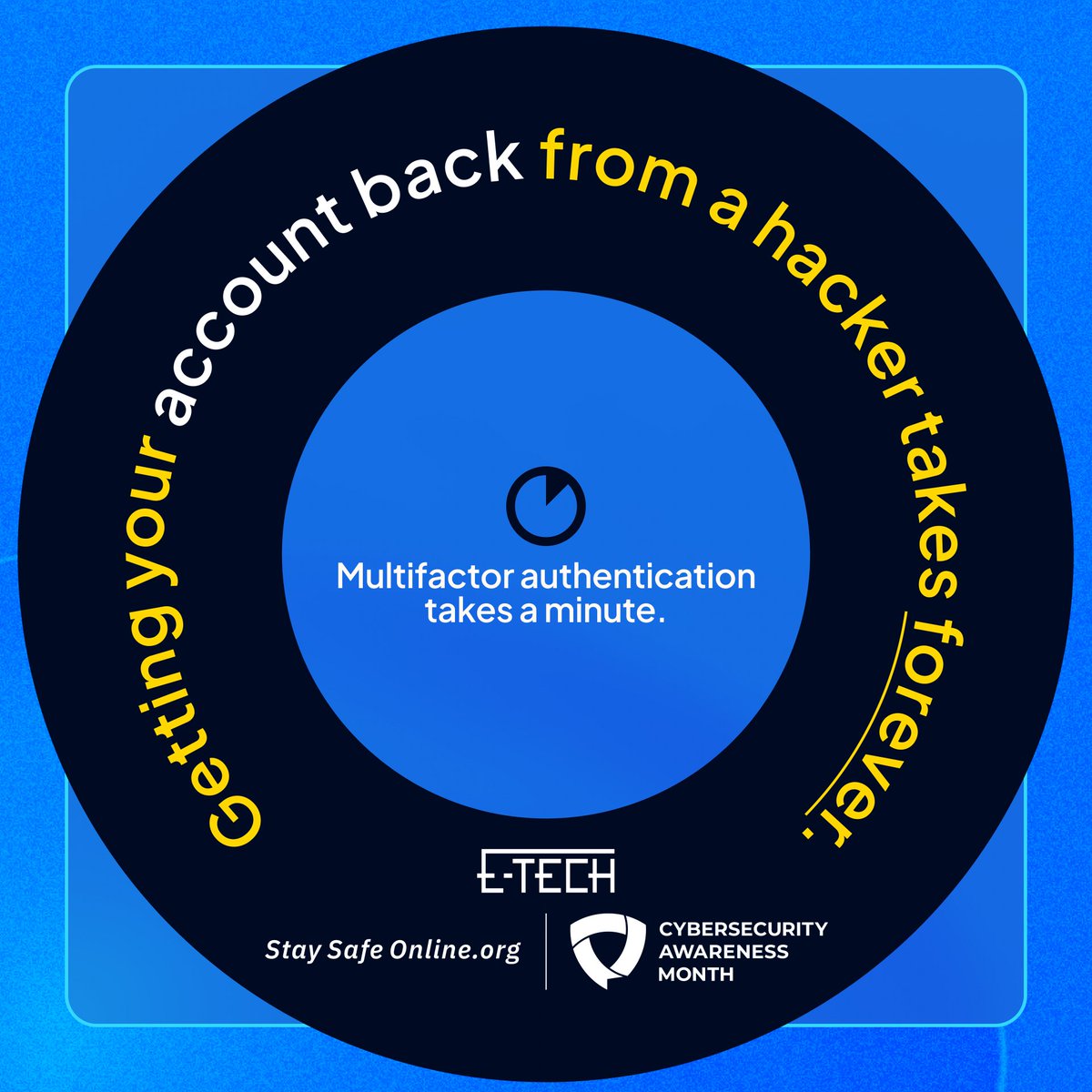 🔐 Protect your accounts with Multi-Factor Authentication (MFA)! 

MFA adds an extra layer of protection by requiring you to verify your identity using your phone, email, or authentication app.

Check out our latest post etechcomputing.com/becoming-the-s…