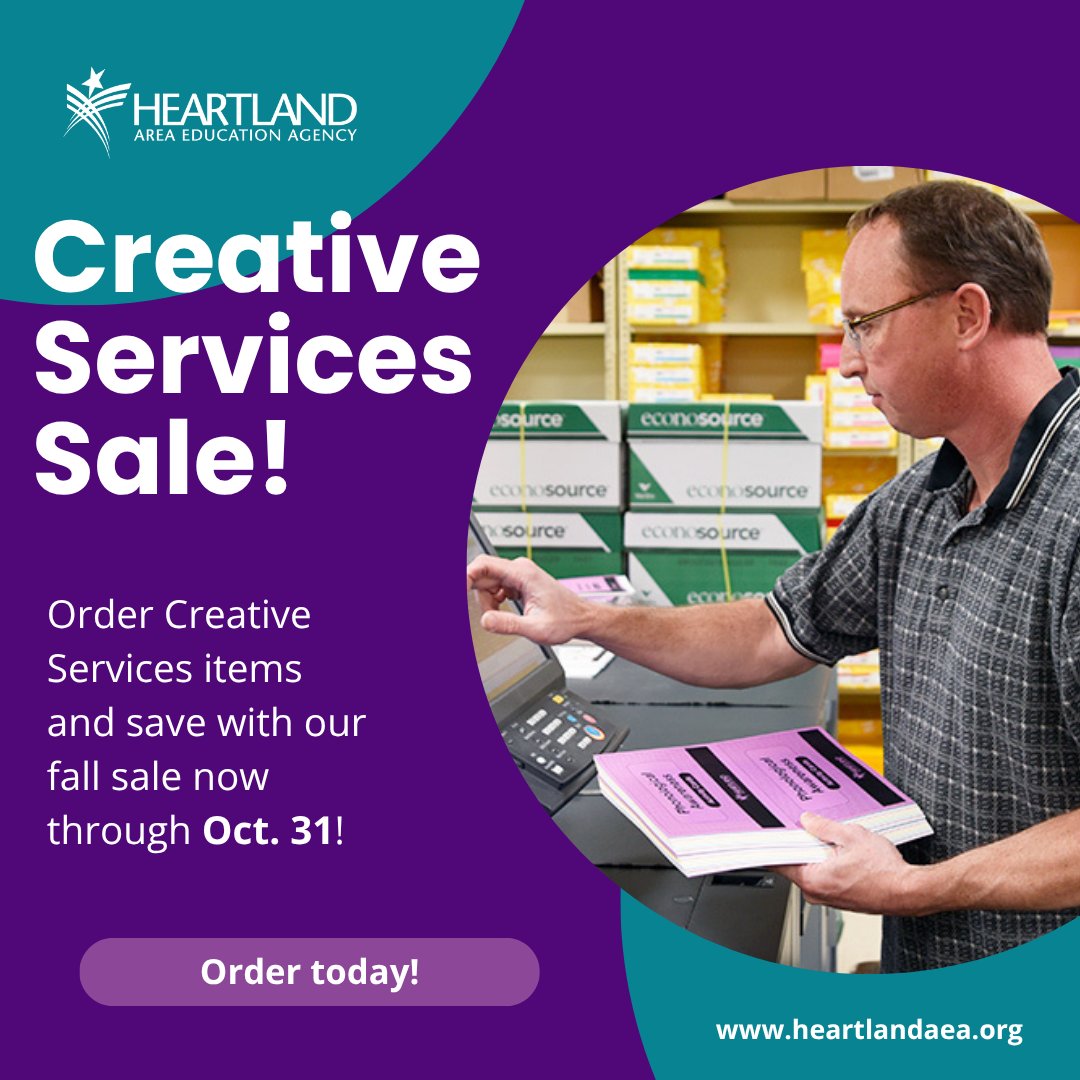 HeartlandAEA's tweet image. 📢 𝗟𝗔𝗦𝗧 𝗖𝗔𝗟𝗟! Sale ends tomorrow!

🍂💲 𝗙𝗔𝗟𝗟 𝗜𝗡𝗧𝗢 𝗦𝗔𝗩𝗜𝗡𝗚𝗦! 🍂💲
- $5 off orders over $50!
- $10 off orders over $100!
- $25 off orders over $250!
- $50 off orders over $500! 

heartlandaea.myprintdesk.net/DSF/

#CreativeServices #FallSale #PossibilitiesAreEndless