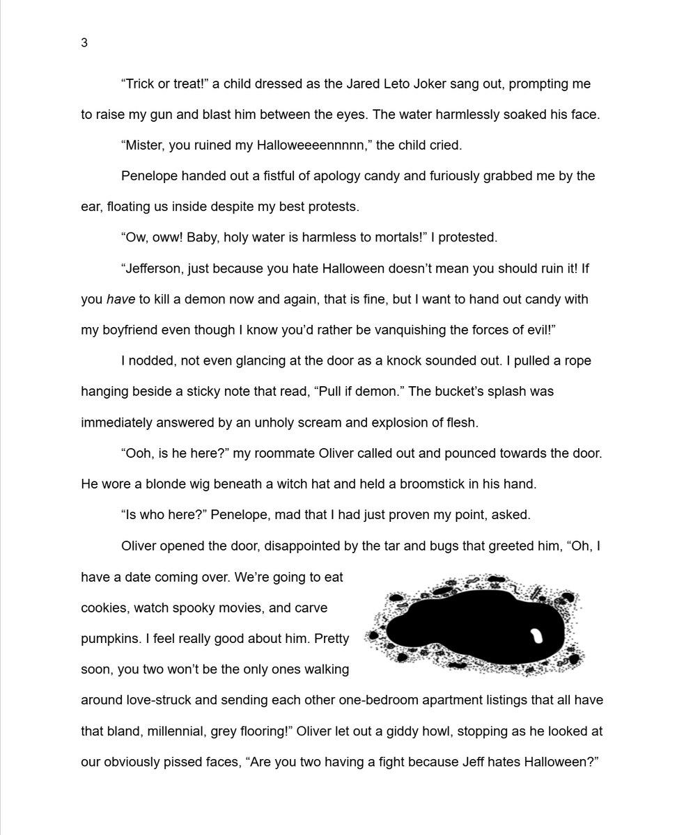 BenjaminCrew1's tweet photo. Happy Halloween! Enjoy "Van Helsing's Guide to Halloween." This is a 16-page follow-up that does not require knowing the book. Jefferson Van Helsing battles trick-or-treating demons, dusts up a mummy, and finds the courage to tell his vampire girlfriend how he really feels. (1/4) https://t.co/xwosQCkC2G