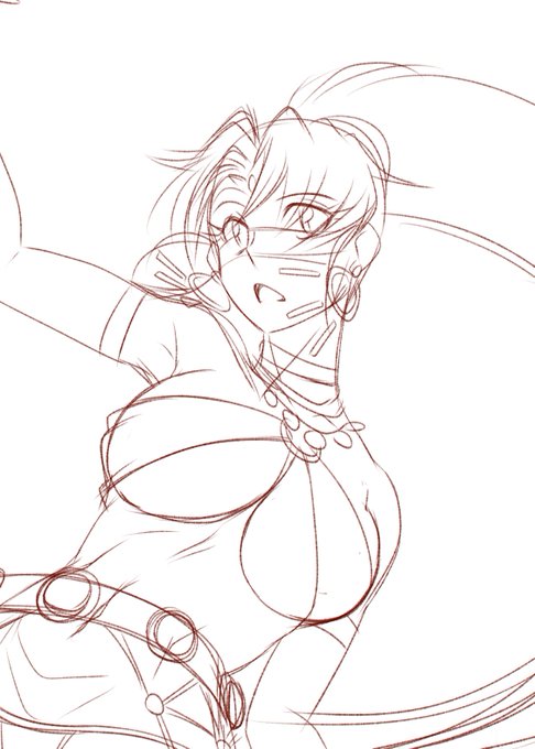 久々に全身描こう 